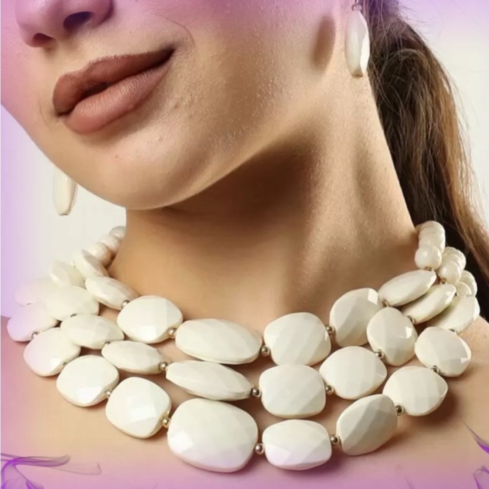 📣 SALE Limited time 📣 AFRICAN BEADS CHOKER NECKLACE SET